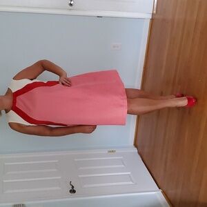 BODEN pink linen dress. US size 16 Long.